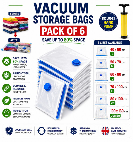 Vacuum storage bags - x, space