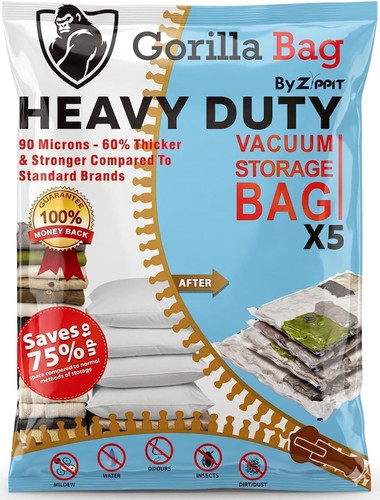Vacuum storage bags 5pk - vacuum,