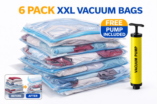 Vacuum storage bags pack - 6, xxl