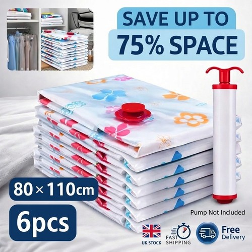 Vacuum storage bags - 6, pack